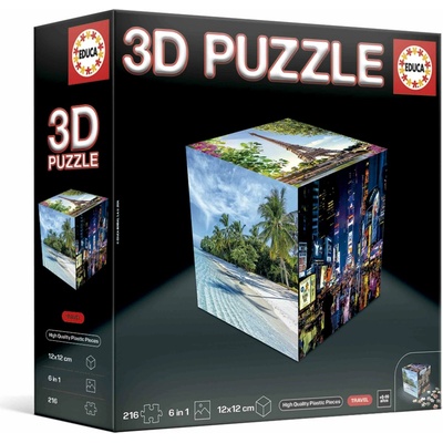 Educa 3D puzzle cestovateľské Travel 216 ks