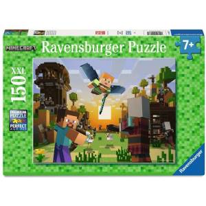 Ravensburger Пъзел Ravensburger от 150 XXL части - Minecraft: Строителство и Приключения (12004177) - baby