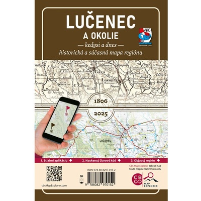 VKÚ Harmanec Porovnávacia mapa Lučenec a okolie - Kedysi a dnes (s aplikáciou CBS Map Explorer)