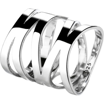 Silenti Jewelry Сребърен пръстен "Самоувереност" - 6 - 52мм (16.6мм диам. )