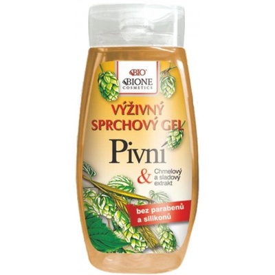 BC Bione Cosmetics výživný sprchový gél Pivný 250 ml