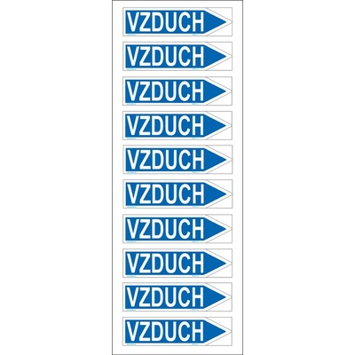 DUKO VZDUCH šipka vpravo Formát: arch 10 ks - 13 x 50 mm