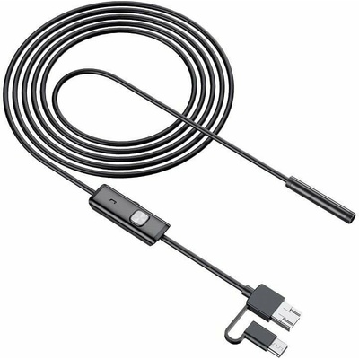 W-star Endoskopická kamera USB UCAM8x10 sonda 8mm 10m měkký kabel HD konektor 3v1 USBC