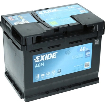 Exide Start-Stop AGM 12V 60Ah 680A EK600