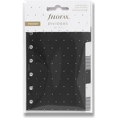 Filofax Rozraďovač Moonlight 6 záložiek náplň vreckových A7 diárov