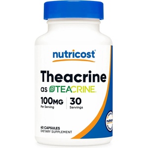 Nutricost Теакрин - За енергия и умствена концентрация, 50 mg, 60 капсули (57526 (723101) NC)