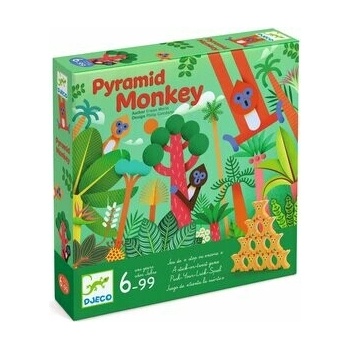 Djeco Pyramída opíc: hra stavania pyramíd