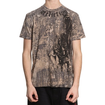 AFFLICTION мъжка тениска affliction - shrouded night - taupe - a28040-taup