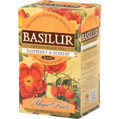 Basilur Magic Fruits čierny čaj Raspberry 25 x 2 g