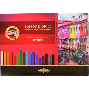 Koh-I-Noor Toisor D'or soft pastels sada suchých pastelov 36 ks