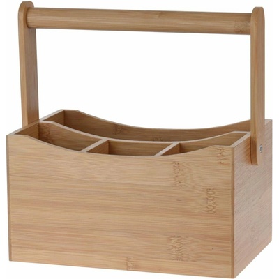 Excellent Houseware Dřevěný kuchyňský organizér Hold, 23x14x23,5 cm