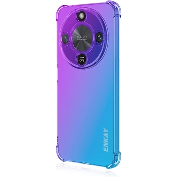 Huawei Калъф ENKAY за Honor Magic8 Lite 5G - TPU, Shockproof с Удебелени Ъгли, Градиентен Дизайн, Вкл. Протектор, 4 Цвята