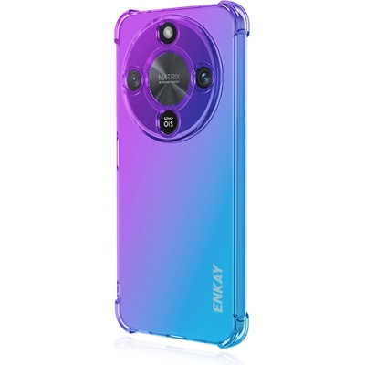 Huawei Калъф ENKAY за Honor Magic8 Lite 5G - TPU, Shockproof с Удебелени Ъгли, Градиентен Дизайн, Вкл. Протектор, 4 Цвята