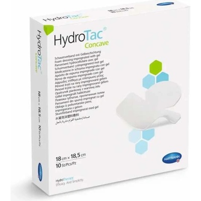 HydroTac concave krytí na rány pěnové hydropolymerové 18 x 18,5 cm 10 ks