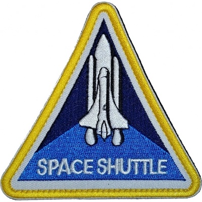 EA nášivka s motivem Space Shuttle trojúhelník 9x9cm
