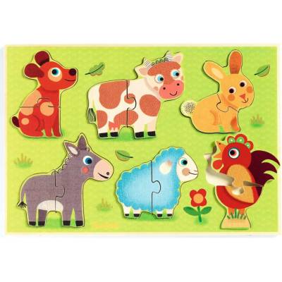 Djeco puzzle Na dvorku