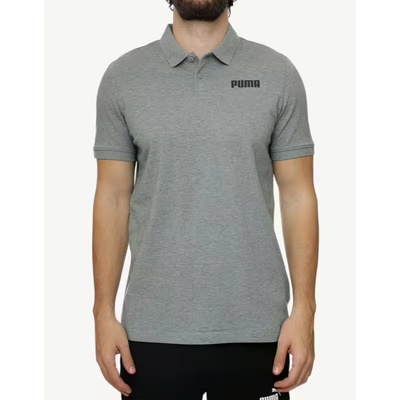 PUMA Ess Pique Polo Gray
