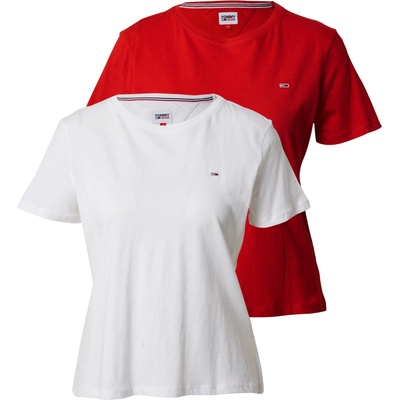 Tommy Jeans Тениска червено, бяло, размер L