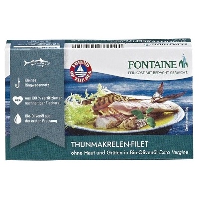Fontaine Filet z tuniakovej makrely v BIO olivovom oleji 120 g