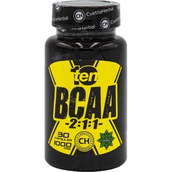 10/ten nutrition BCAA 2: 1: 1 1000 mg [30 капсули]