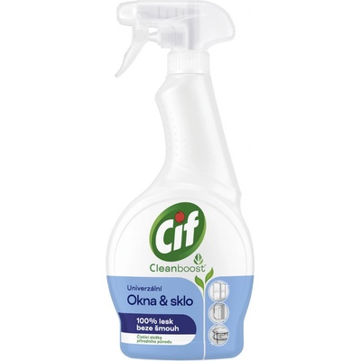 Cif Cleanboost univerzálny čistiaci sprej na okná a sklo 500 ml rozprašovač