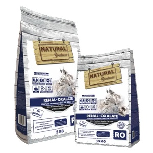 Natural Greatness VET Cat Renal - Oxalate е пълноценна хипоалергенна рецепта без зърнени храни, предназначена за котки в зряла възраст с хронична бъбречна недостатъчност, 5 кг, Испания ASB18RE05