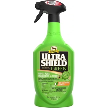 Absorbine UltraShield Green přírodní koňský deodorant s esenciálními rostlinnými oleji, láhev s rozprašovačem 946 ml