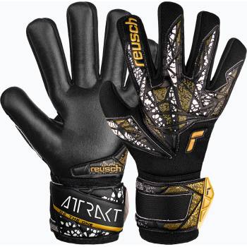 Reusch Детски вратарски ръкавици Reusch Attrakt Silver NC Finger Support black/gold/white/black