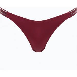 Calvin Klein Долнище на бански костюм Calvin Klein KW0KW02732 Curved Delta Bikini plum glaze