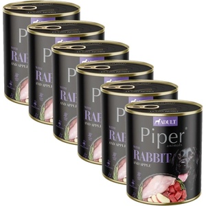 Dolina Noteci Консерва Piper Adult с заек и ябълка 6 x 800 г