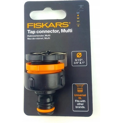 Spojka ke kohoutku FISKARS Comfort multi 1/2”, 3/4”, 1” 1027051
