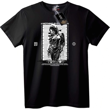 NOONEBRAND Тениска Нищо не е вечно - XXS, Black