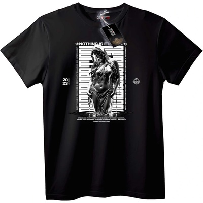 NOONEBRAND Тениска Нищо не е вечно - XXS, Black