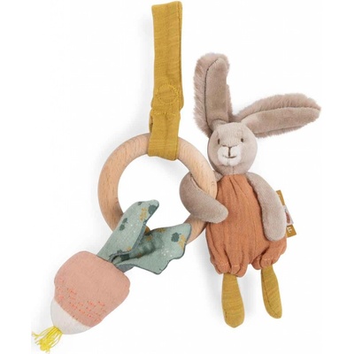 MOULIN ROTY Hrkálka s dreveným krúžkom zajačik