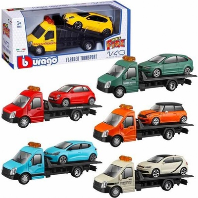 Bburago odtahovka sada 12ks 1:43