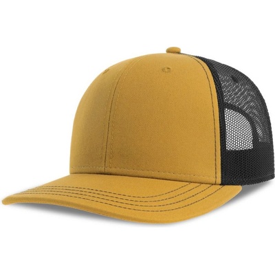 Atlantis Headwear Sonic-S Trucker 6 panelová COT-330259z7699 Hořčicová/černá