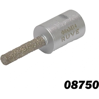 UNI Диамантен пръст 8 мм диаметър, М14 захват, 38 мм работна дължина, за мрамор, гранитогрес, порцелан, керамика (uni-08750)