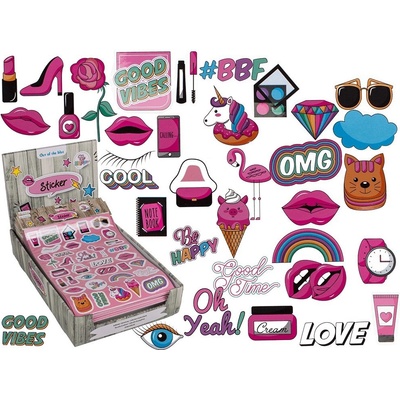 Popron Kolekce samolepek Crazy Girls cca 34 cm