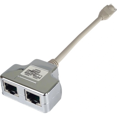 PremiumCord Modulární RJ45 distributor 1 port ISDN + 1 port RJ45 10/100Base T – Zboží Živě