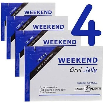Image 1 of CUPID LABS 4бр. Ядящо се желе за ерекция WEEKEND Oral Jelly 5gr