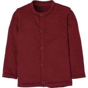 disana Детско вълнено яке disana Kid's Strick-Jacke Cardigan - Cassis - размер 122/128 (EU) (703-6088-0214)