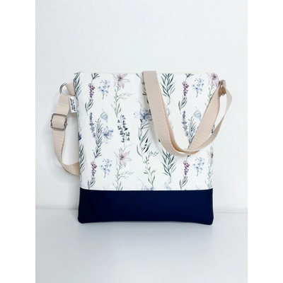Jilcat crossbody kvítí + koženka Modré modrá