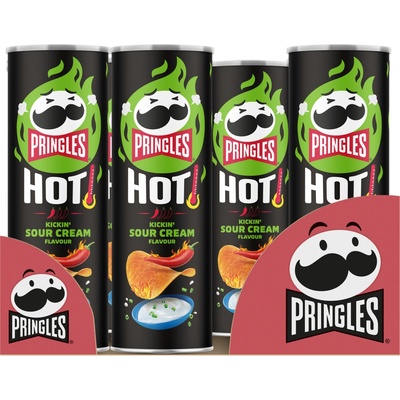 Pringles Hot Kickin Sour Cream 160 g