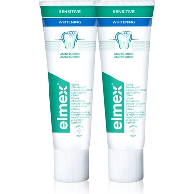 Elmex Sensitive Whitening паста за естествено бели зъби 2x75ml