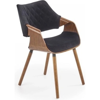 Halmar K396 černá / ořech