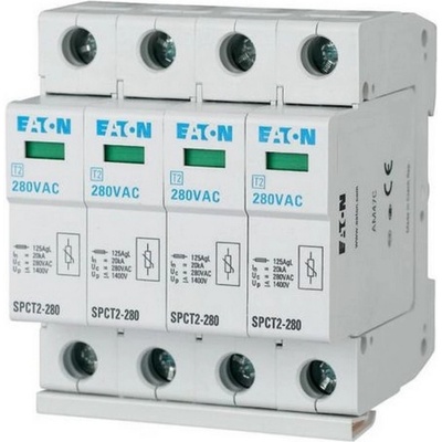 Eaton Защитa от пренапрежение EATON SPCT2-280/4, 167596 - 4P, 280VAC, 4x20kA (167596)