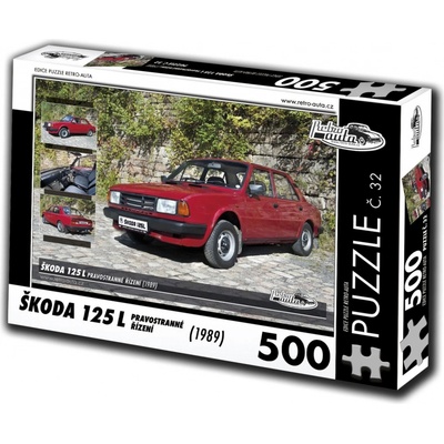 Retro-Auta Škoda 125 L 1989 pravostranné řízení 500 dílků