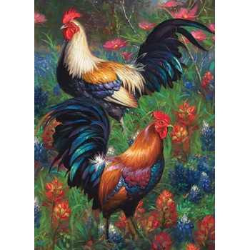 Cobble Hill - Puzzle Roosters - 1 000 piese