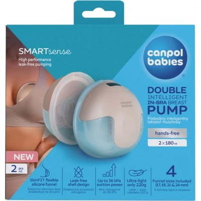 Canpol babies Ел помпа за кърма SmartSense - двойна (20/116C)