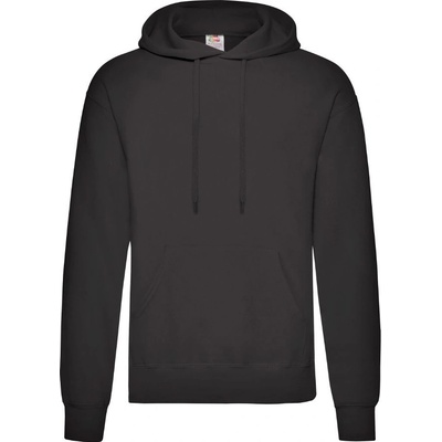 Fruit of the Loom Classic Hooded Sweat čierna
